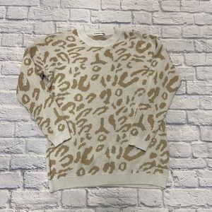 ECOWISH Animal Print Long sleeve sweatshirt